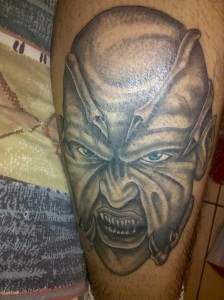 The creeper tattoo from jeepers creepers