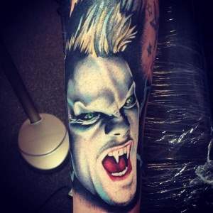 the lost boys tattoo of david played by keifer sutherland.