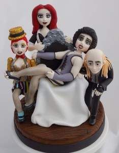 The rocky horror picture show themed cake.