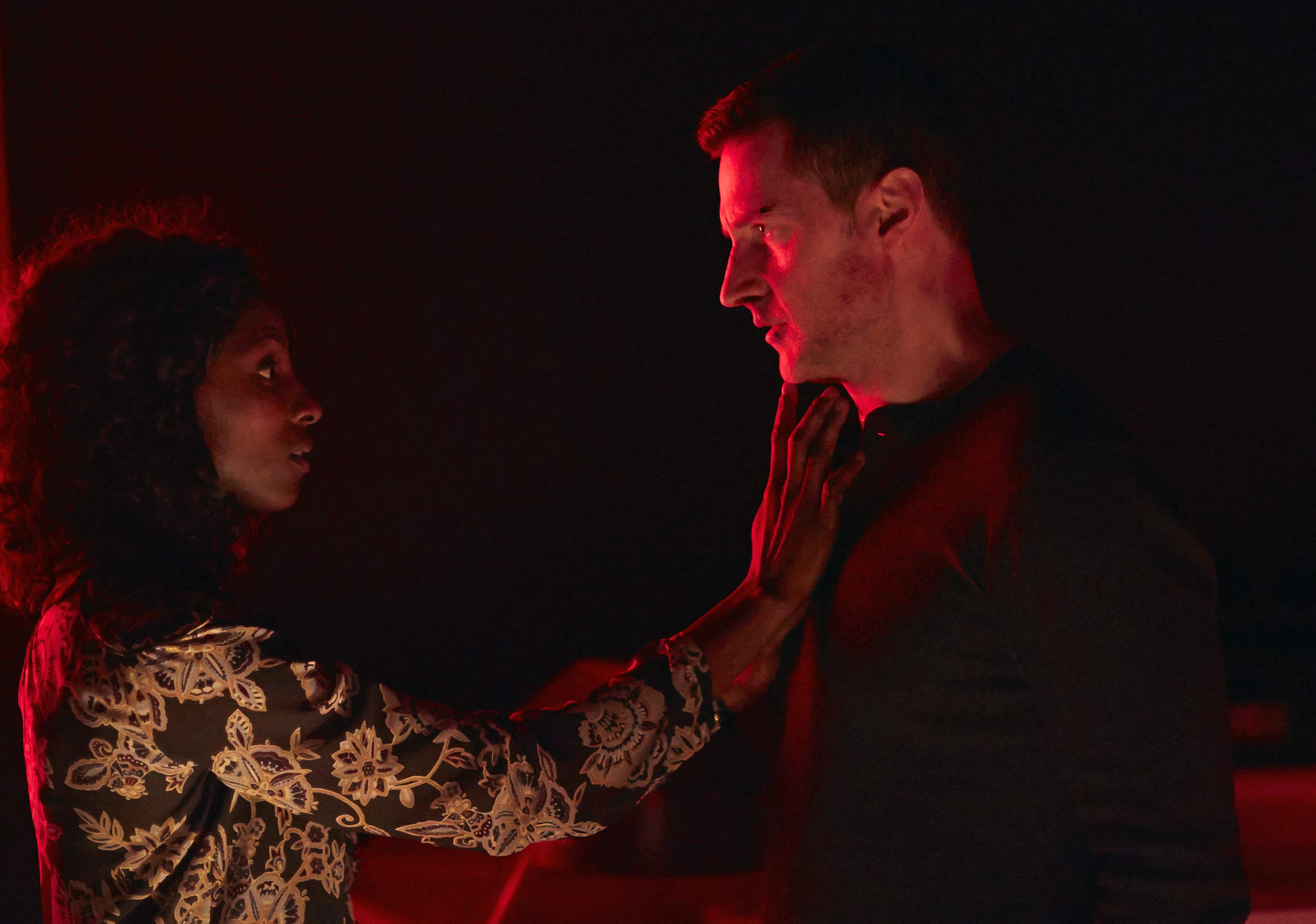 Reba and Francis Dolarhyde, aka The Red Dragon, in season 3 of Hannibal