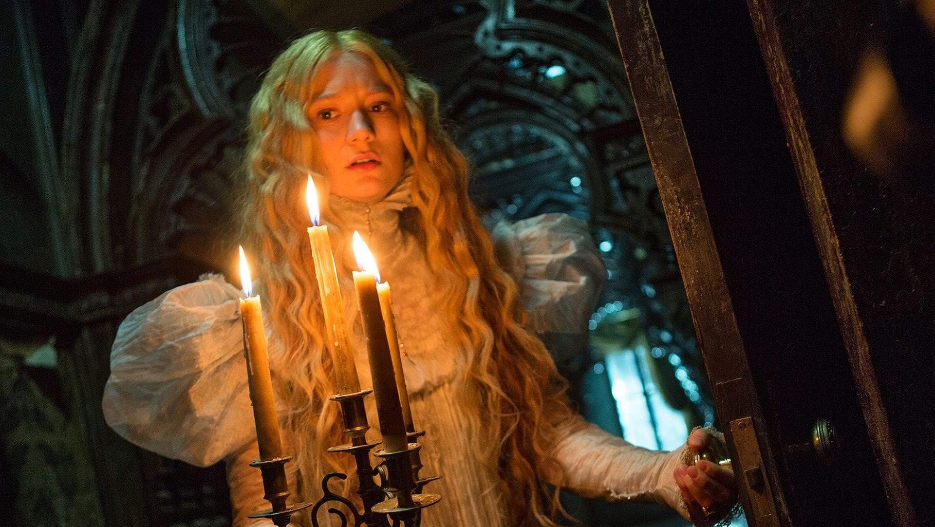 Mia Wasikowska lights the way in Crimson Peak