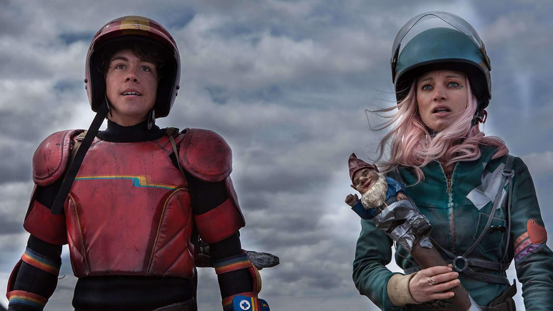 Munro Chambers and Laurence Lebouef in Turbo Kid
