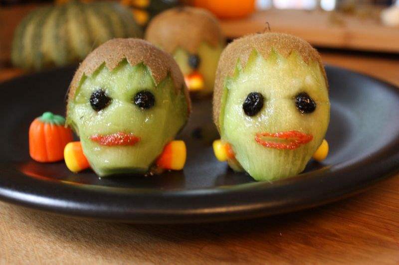 Fruity Frankensteins for Halloween.