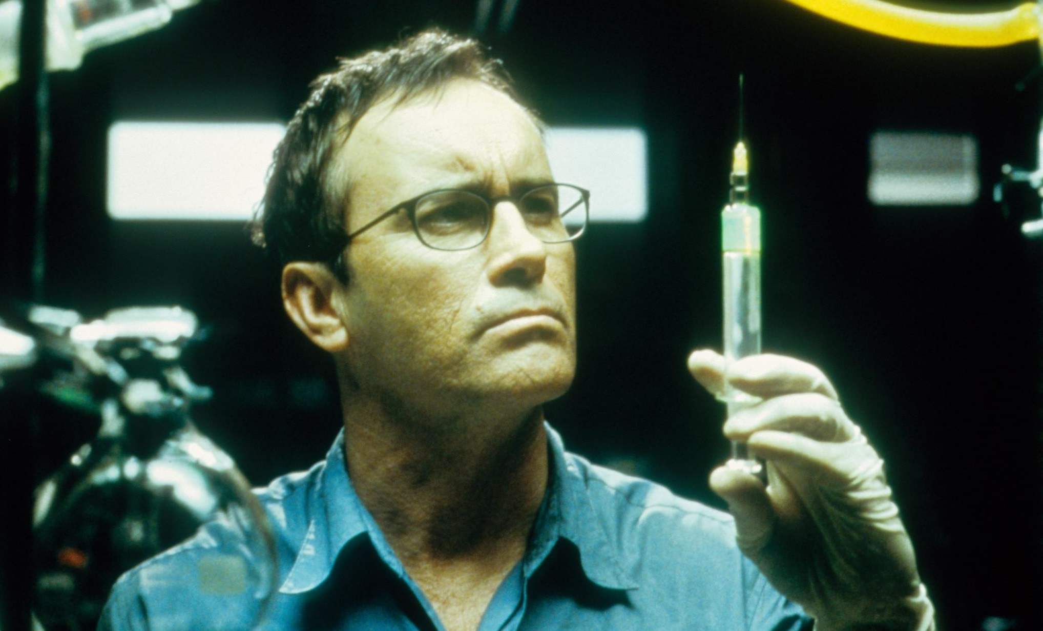 Actor Jeffrey Combs brilliantly portrayed Dr. Herbert West in three Re-Animator films.