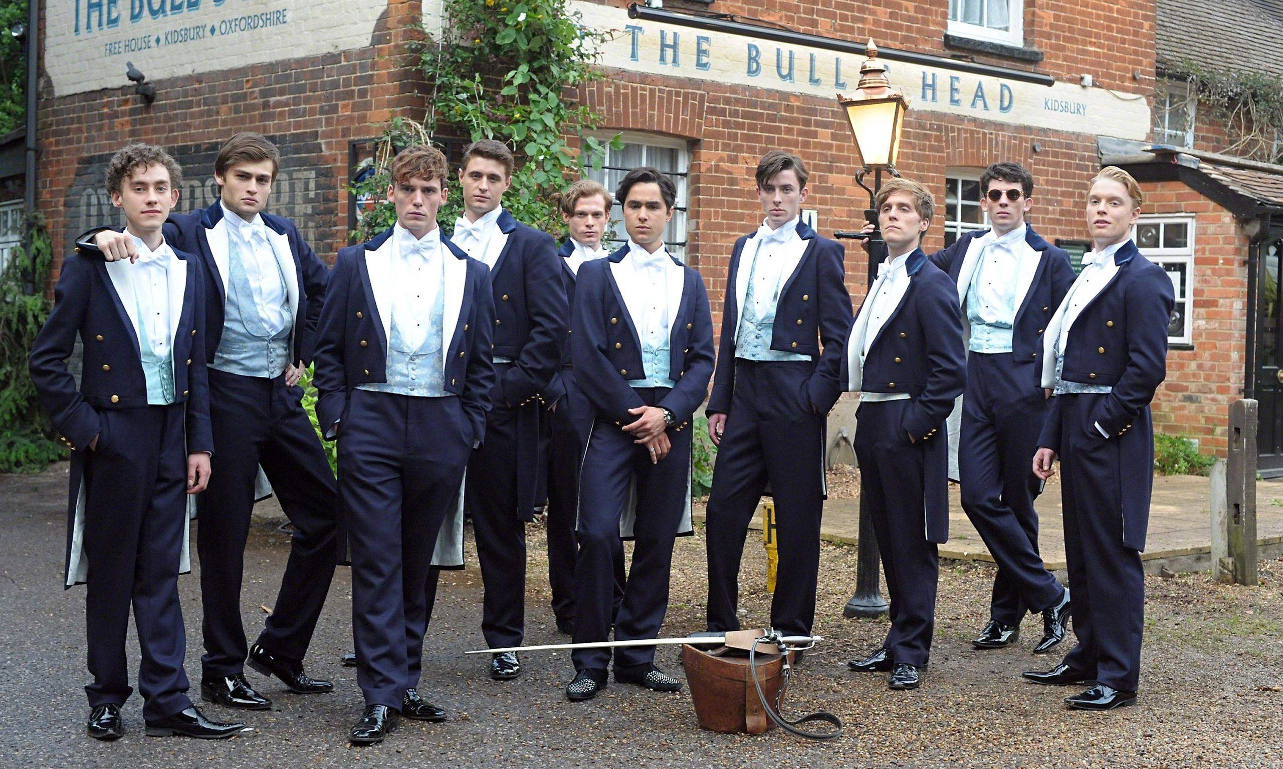 The Riot Club douglas booth sam claflin max irons