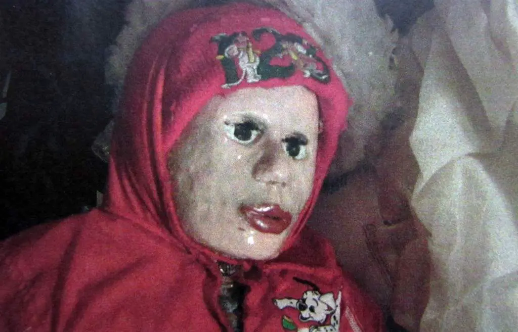 Mummified doll made by Moskvins.