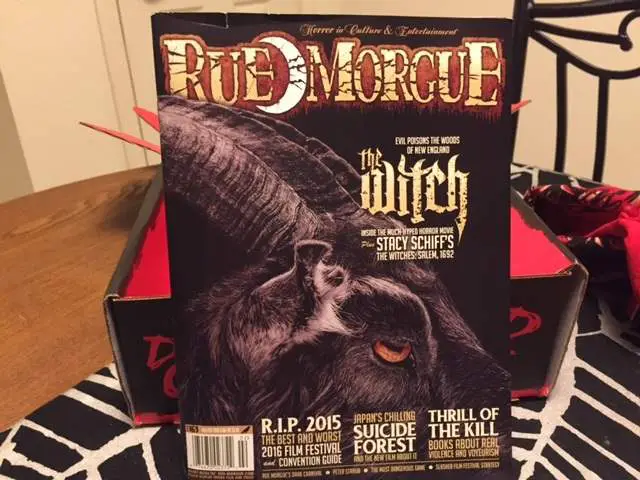 Rue Morgue #163 in the December 2015 Horror Block