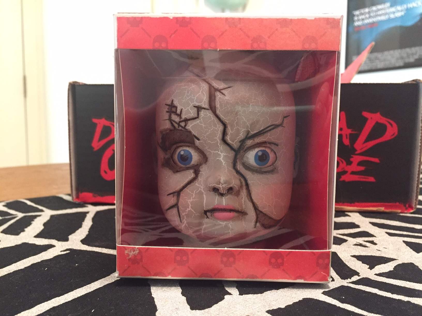 Creepy plastic doll head