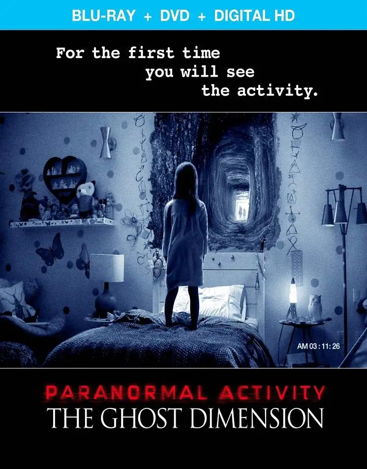 Blu-ray cover for Paranormal Activity: The Ghost Dimension