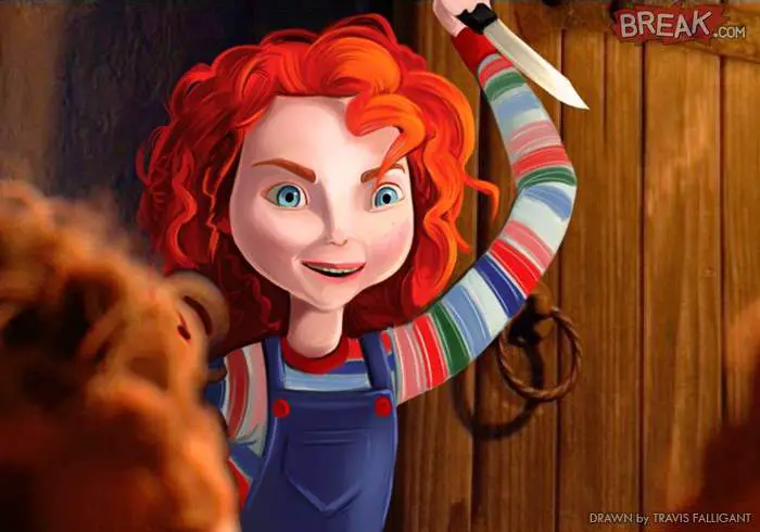 Chucky disney princess by Travis Falligant.