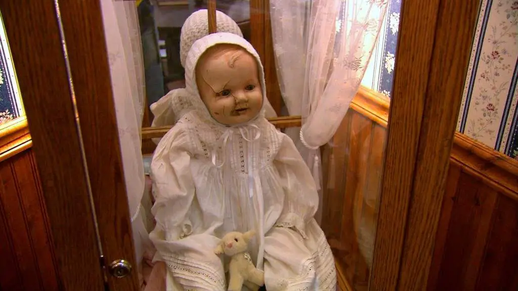 Mandy the haunted doll who moves no her own.