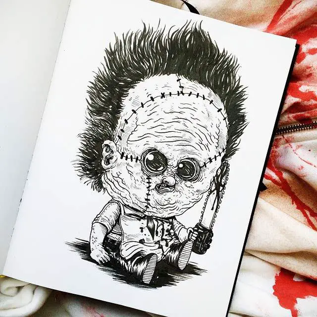 The baby terror illustration series by Alex Solis.