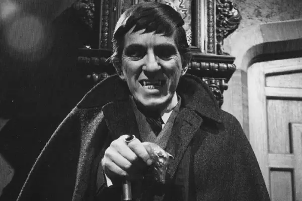 Dr Arden uses a replica stick from Dark Shadows.