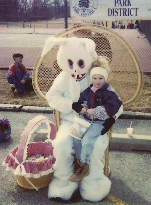 Creepy easter bunnies.