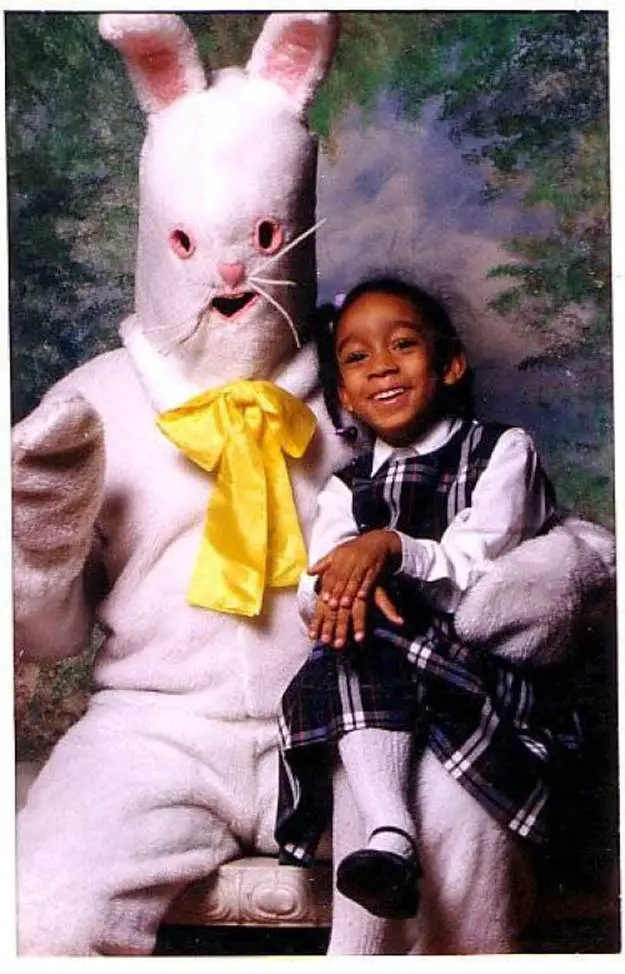 Scary easter bunny photos.