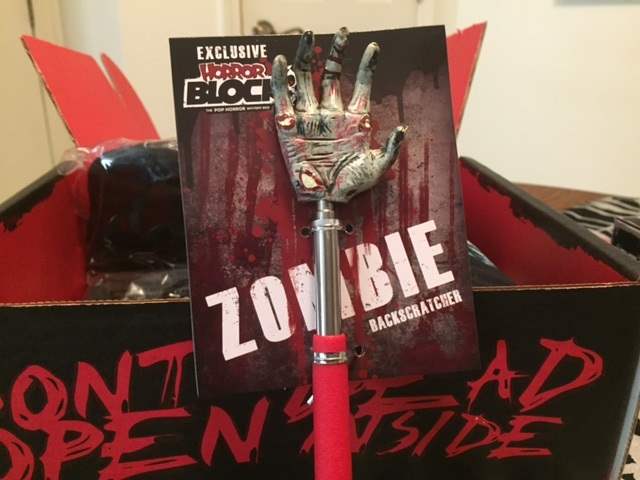 Zombie backscratcher in the March 2016 Horror Block