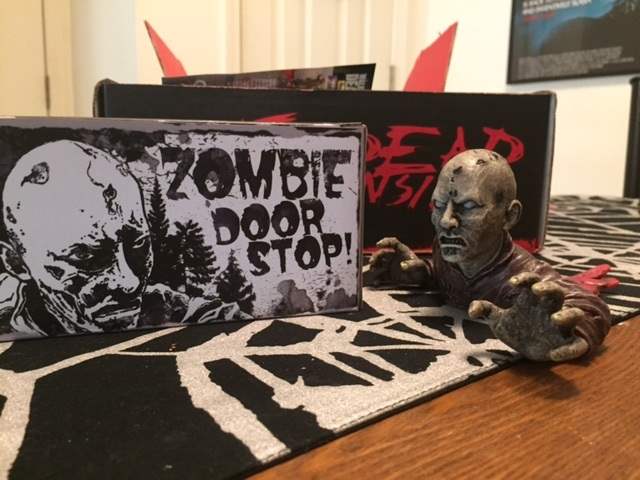 A zombie door stop in the March 2016 Horror Block