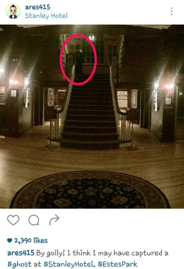 ghost captured at the stanley hotel.