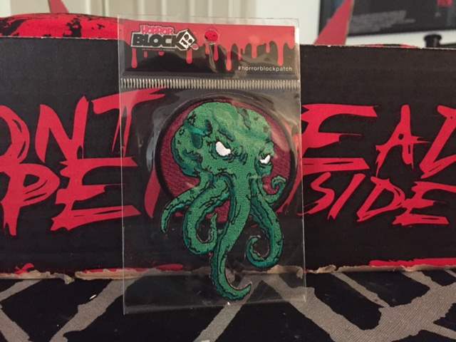 Cthulu patch in the April 2016 Horror Block