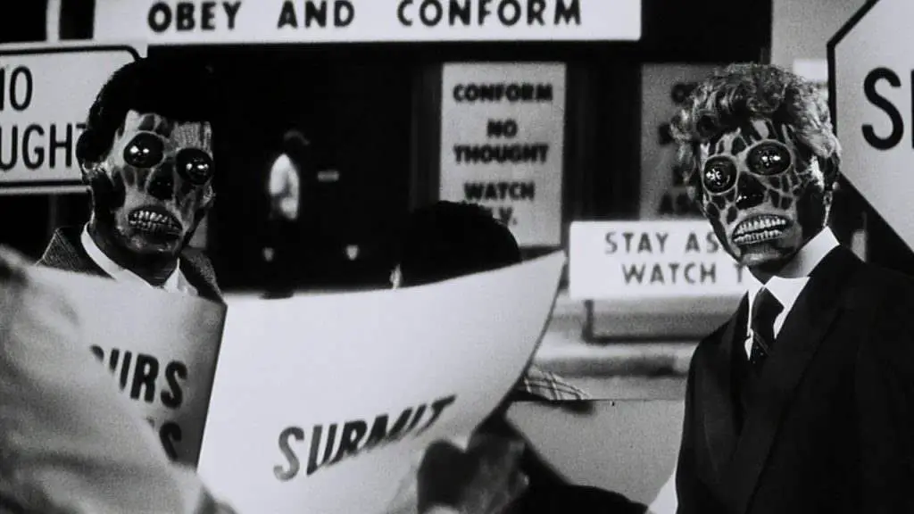 They Live - Horror films that satirize Regan-era America