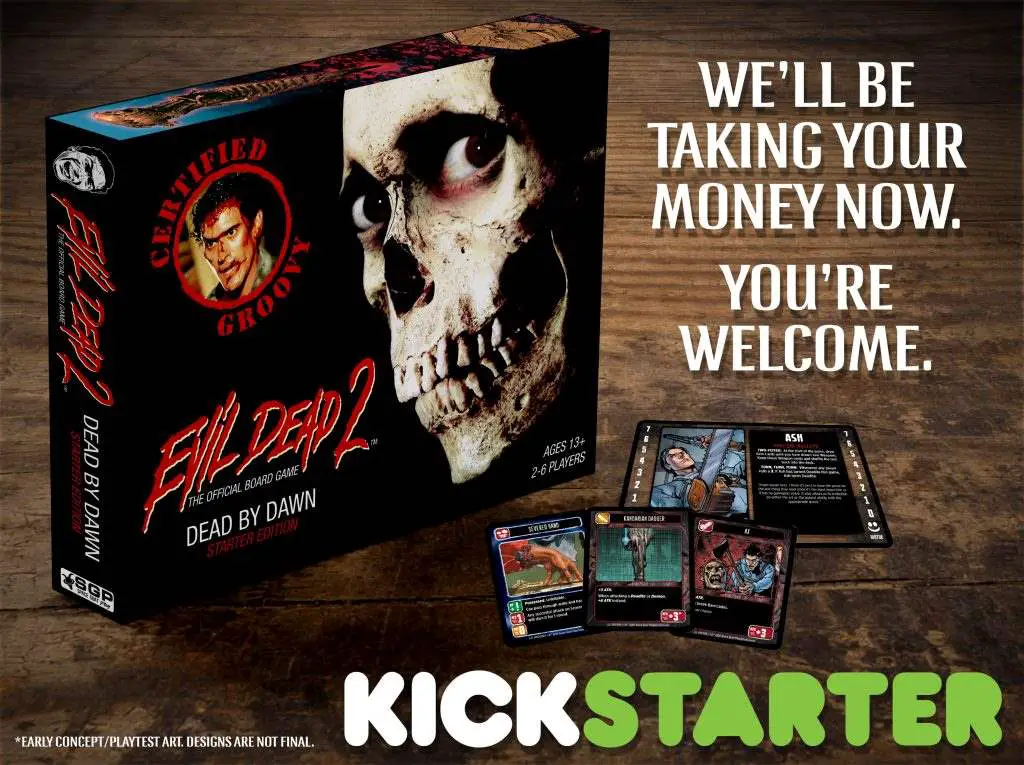 Evil Dead 2 board game art