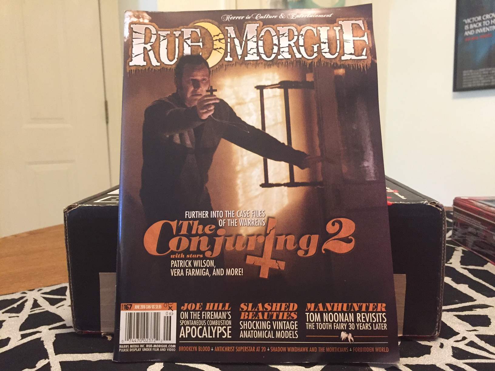 The June 2016 issue of Rue Morgue Magazine from the May 2016 Horror Block