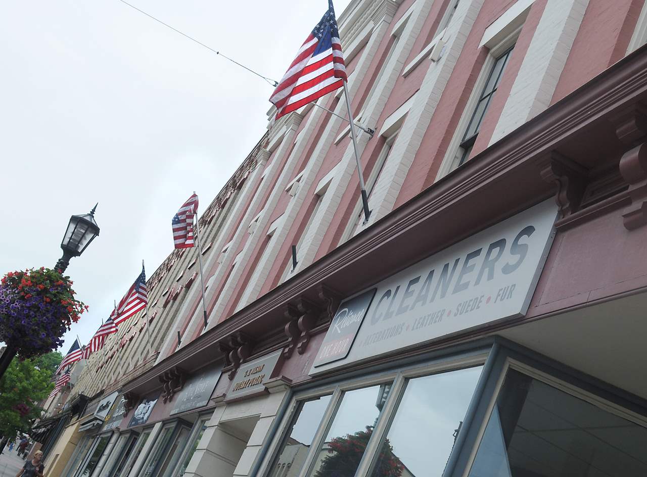 PORT HOPE -- US flags now hang in place of Canadian flags downtown for the filming of Stephen King’s ‘It’.