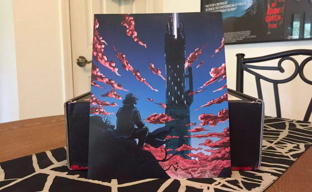 A Dark Tower art print in the September 2016 Horror Block