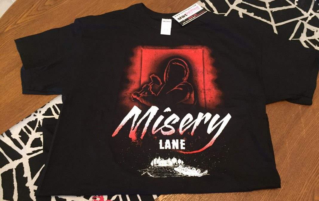 A Misery inspired t-shirt from ShirtPunch in the September 2016 Horror Block