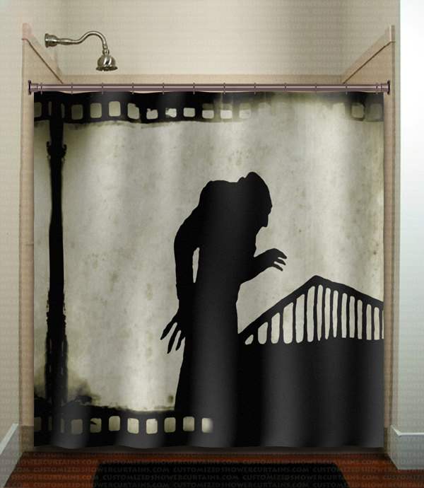 Nosferatu shower curtain.