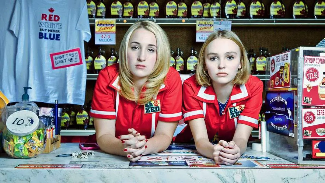 Harley Quinn Smith and Lily Rose Depp in Yoga Hosers