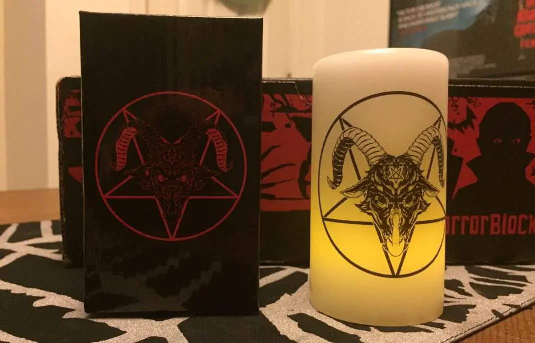 Baphomet LED candle - Horror Block December 2016