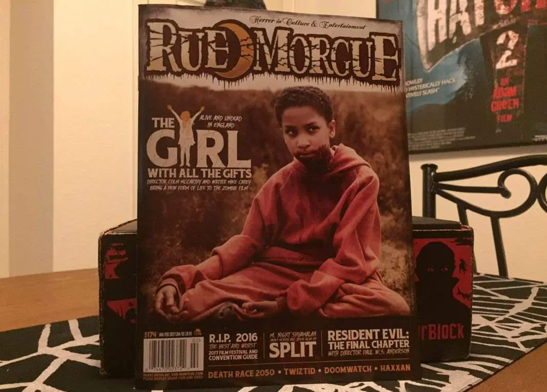 Rue Morgue issue #174, Jan/Feb 2017 - Horror Block December 2016