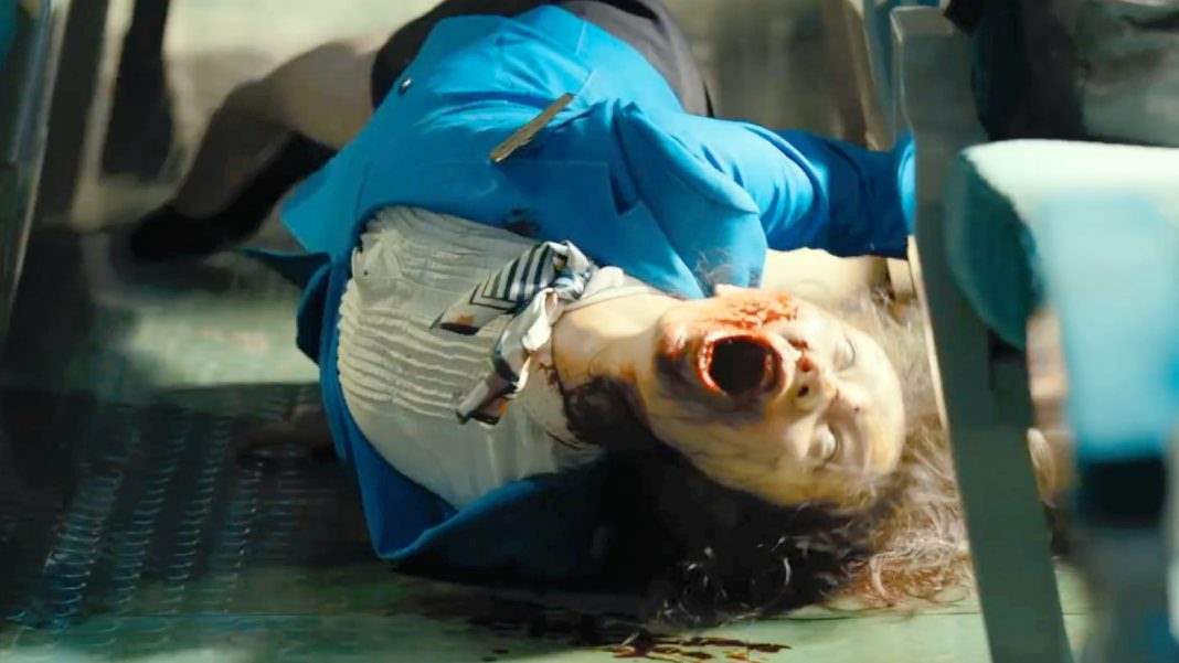 Worker turns into a zombie in Train to Busan