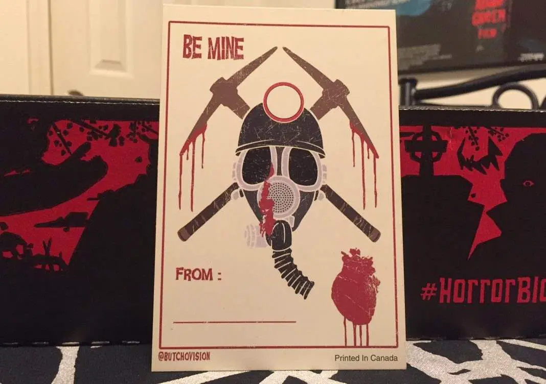 My Bloody Valentine valentine's card - January 2017 Horror Block