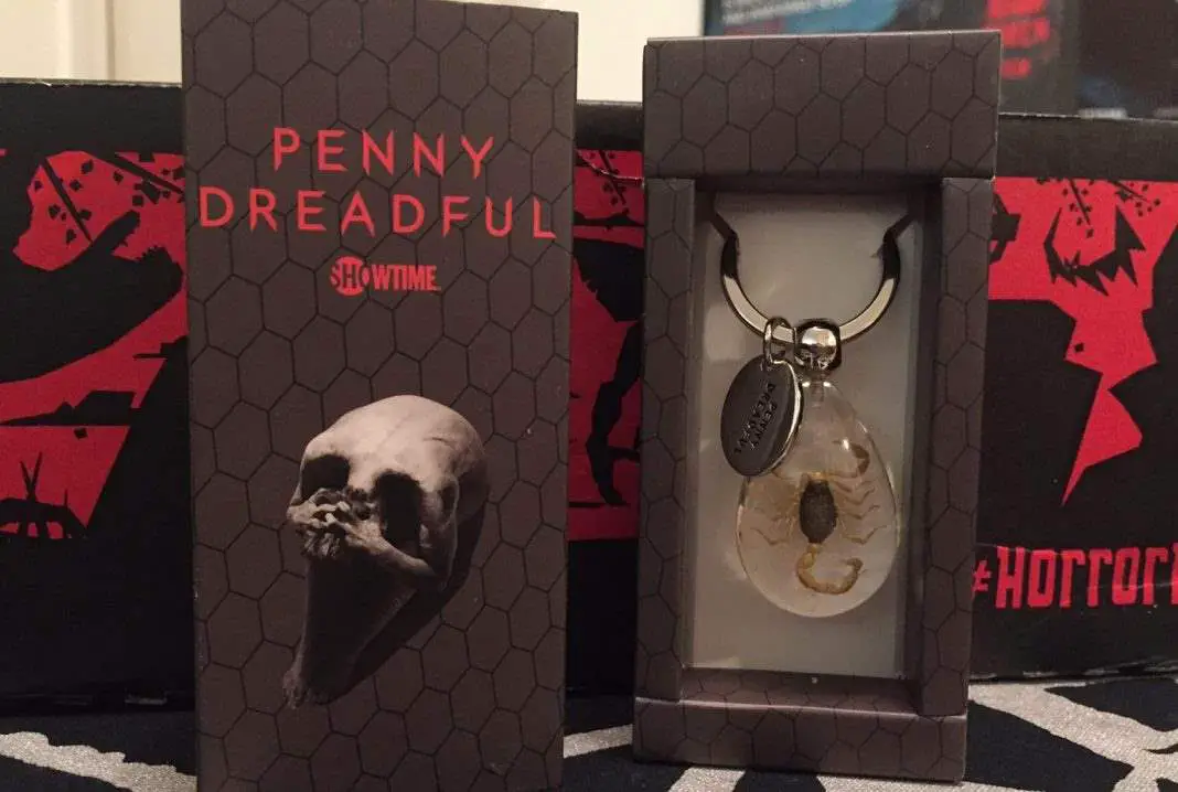 Penny Dreadful scorpion keychain in the February 2017 Horror Block
