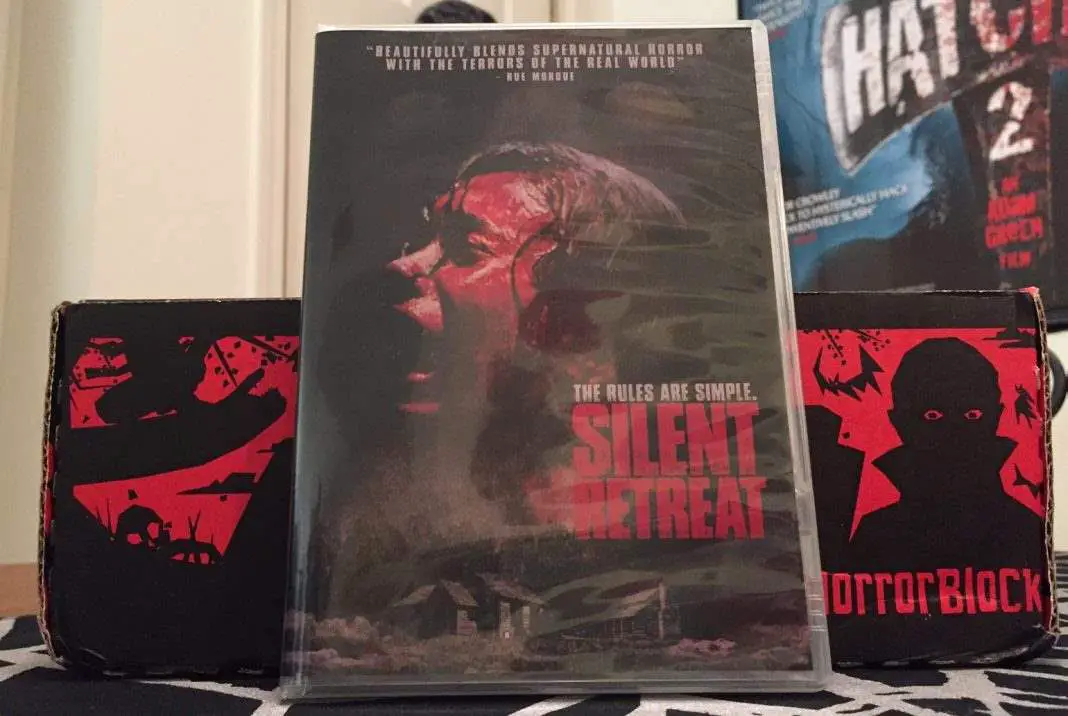 DVD copy of the movie Silent Retreat in the February 2017 Horror Block