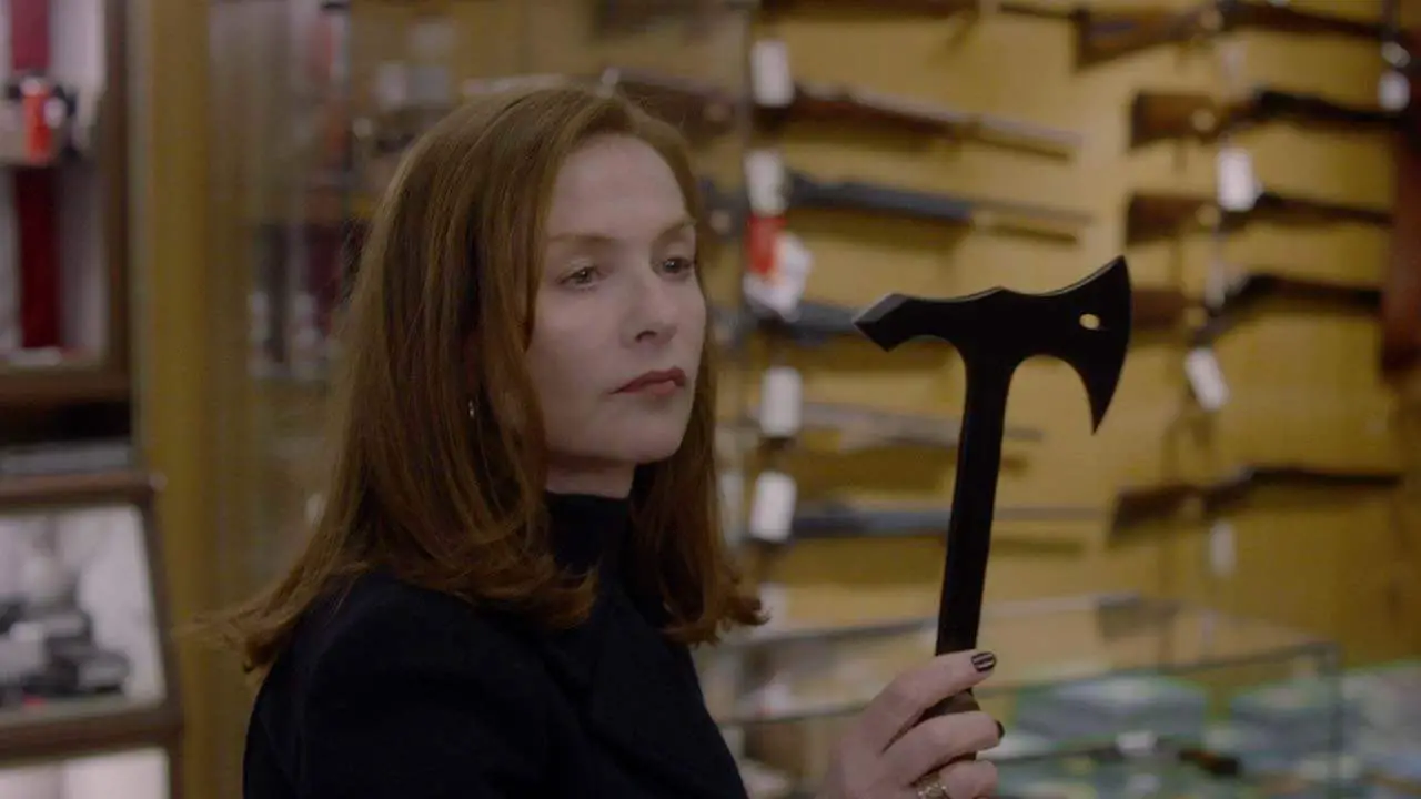 Isabelle Huppert axe in Elle