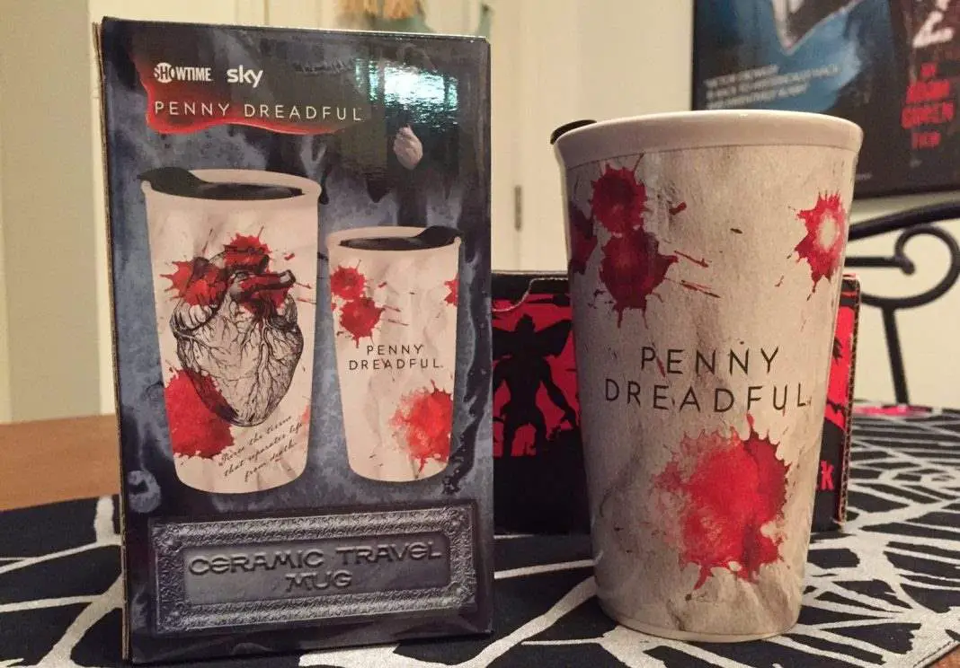 Penny Dreadful ceramic travel mug in the March 2017 Horror Block