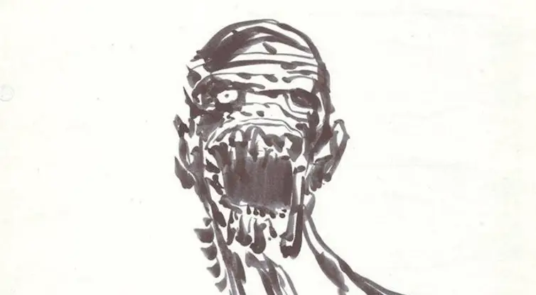 Clive Barker sketch of The Mummy