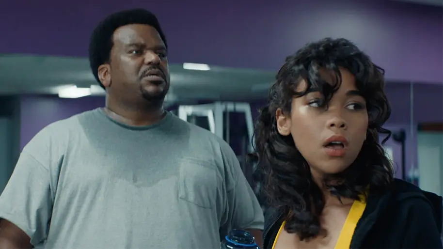 Alexandra Shipp and Craig Robinson in Tragedy Girl