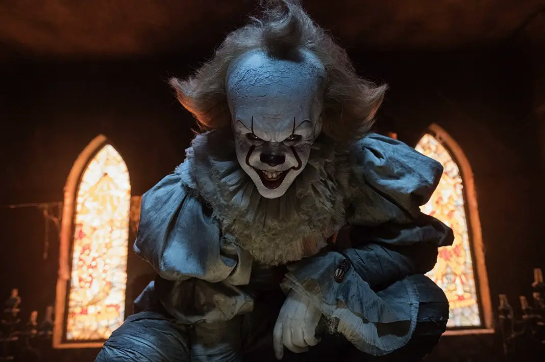 Pennywise in IT crouch