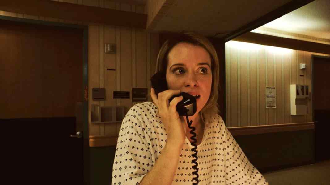 Claire Foy in Unsane phone