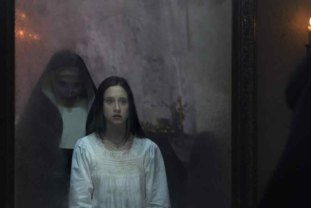 Taissa Farmiga in The Nun mirror