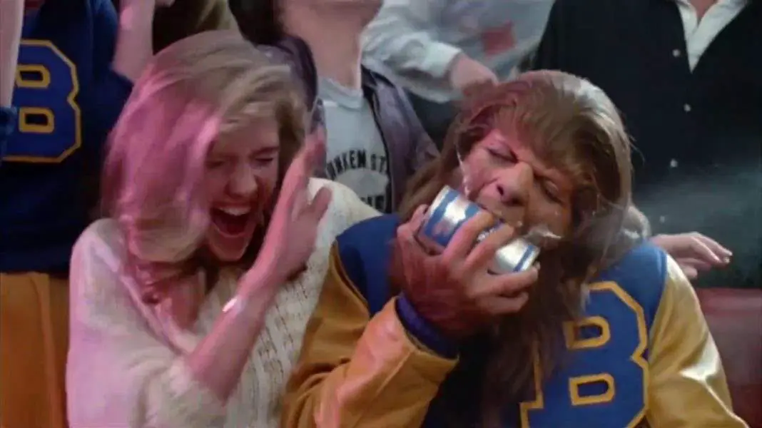 A scene from "Teen Wolf" (1985)