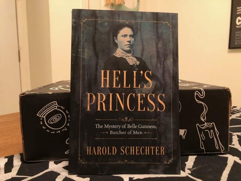 Belle Gunness book in February 2019 Creepy Crate