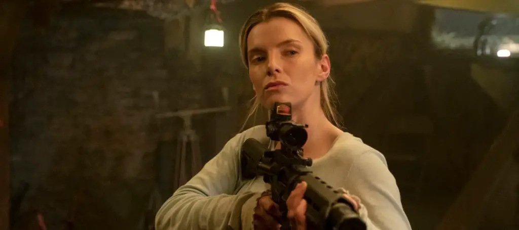 Betty Gilpin as Crystal in "The Hunt," directed by Craig Zobel.