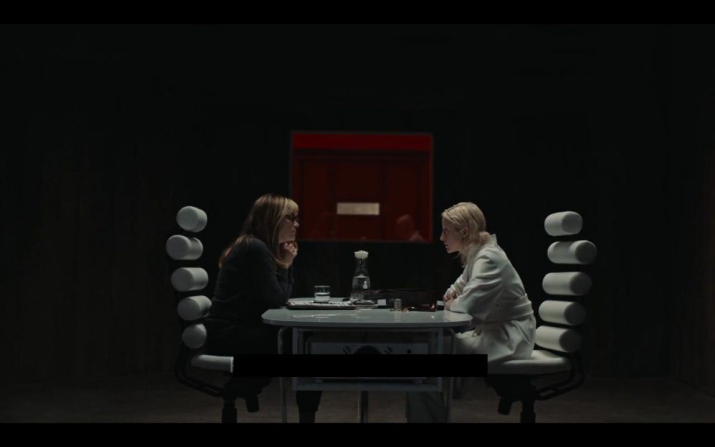 Andrea Riseborough and Jennifer Jason Leigh in Possessor