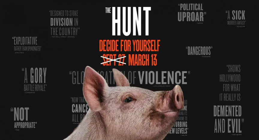 featured image, The Hunt 2020 promotional poster
