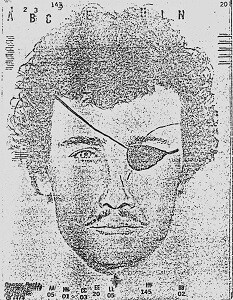 The original sketch of One Eyed Jack Doe.